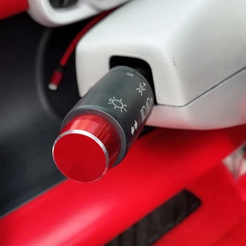 

Car Replacement Wiper Gear Cap Headlight Switch Aluminum Alloy Decorative Cap For Smart Fortwo 451 2009-2014 Accessories