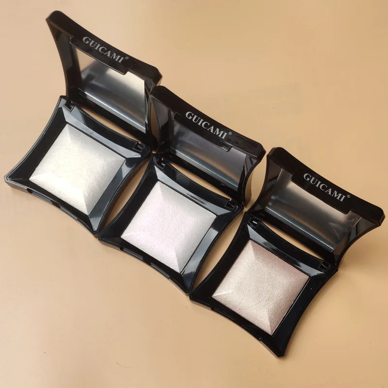 1 шт. для лица highlighter порошок высокого качества Серебряный цвет шампанского квадратной формы разработан водонепроницаемый контур лица хайлайтер AC105