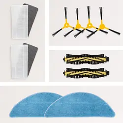 Kit de remplacement pour Robot aspirateur crebot S14/S15, brosse latérale + rouleau + filtre HEPA + vadrouille 