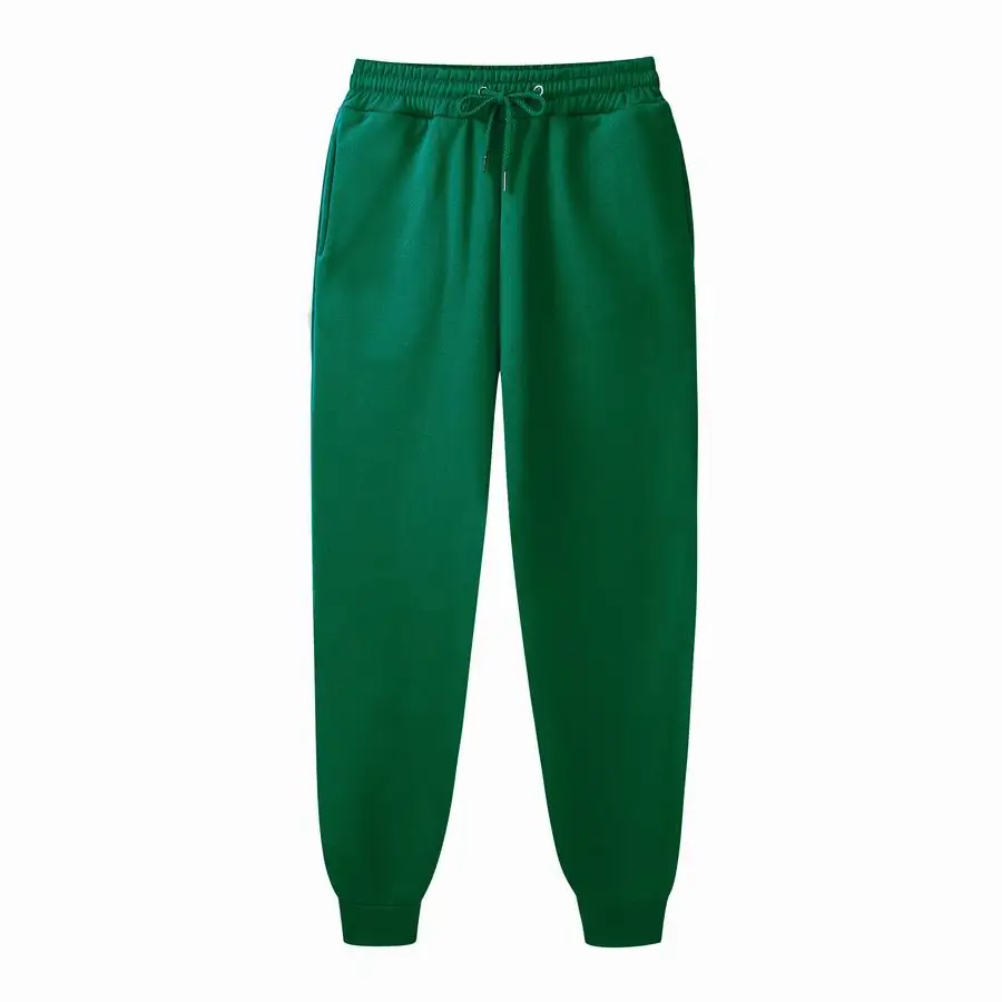 Мужские зимние штаны новые флисовые прямые брюки Mirco спортивные штаны Повседневная Свободная уличная одежда длиной до бедер мужские брюки 13 цветов - Цвет: Зеленый