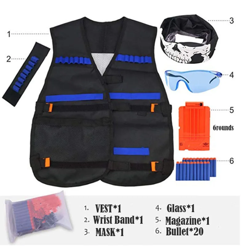 Аксессуары для пистолета Nerf уличное игровое снаряжение подарок на Рождество