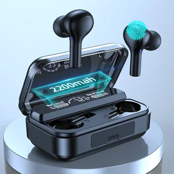 

TWS Wireless Headphones 9D Stereo Wirelesss Bluetooth Earphone Sports Waterproof Headsets Noise Cancel Earbuds With Microphone