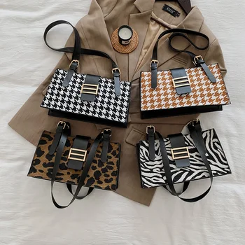 

Casual Animal Printed Shoulder Bags Women Fashion Female Handbag Retro Ladies Messenger Bag Flap Trunk