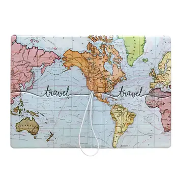 

Portable World Map Travel Passport ID Card Cover Holder Case Protector M6CC