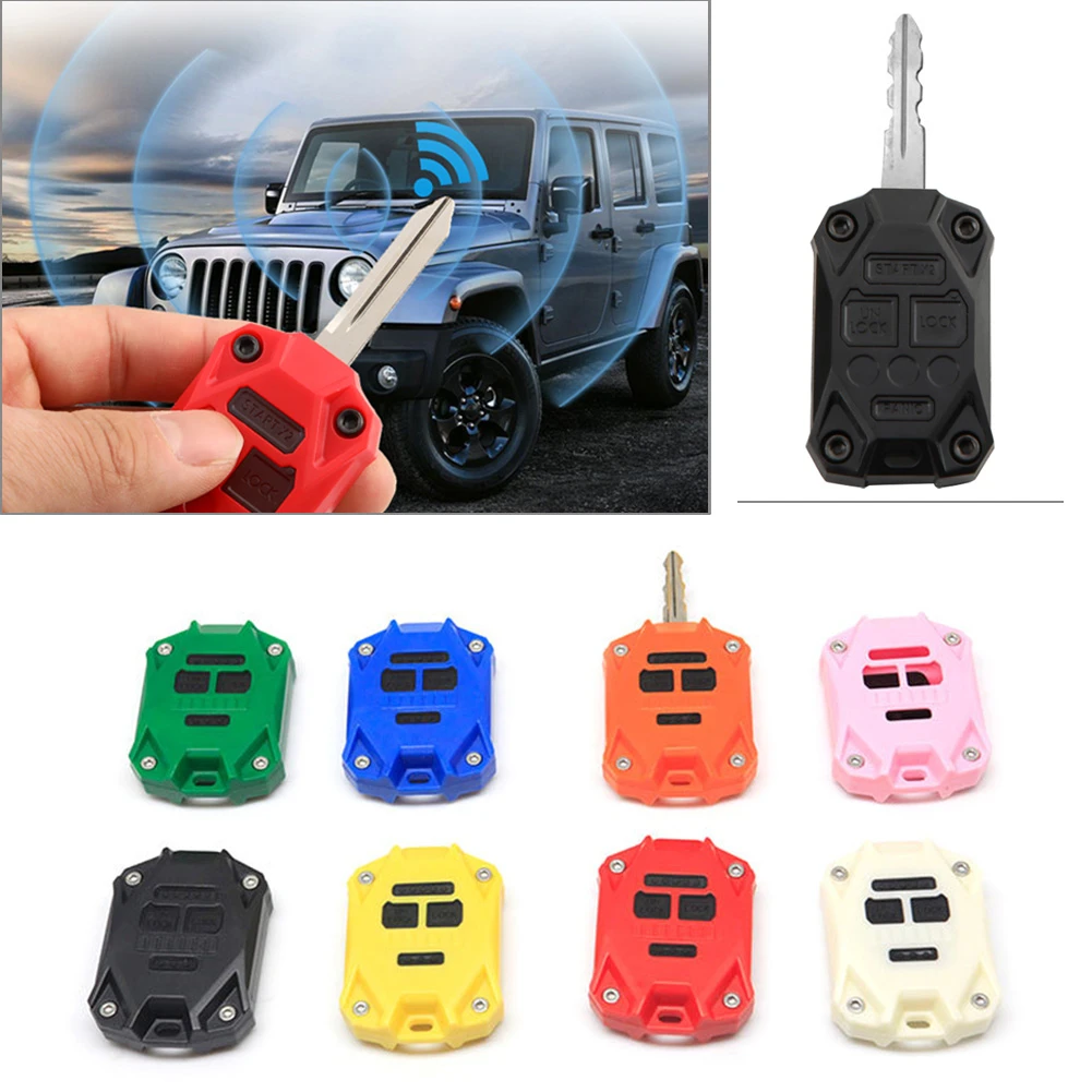 ABS Car Key Fob Shell Case Cover Housing For Jeep Wrangler JK Accessories  2007 2008 2009 2010 2011 2012 2013 2014 2015 2016 2017|Key Shell| -  AliExpress