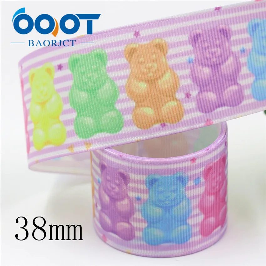 I-191007-2413 OOOT BAORJCT I-191007-2410, 38 мм, 10 ярдов мультфильм термотрансферные печатные корсажные ленты, свадебные украшения DIY материал - Цвет: I-191007-2413
