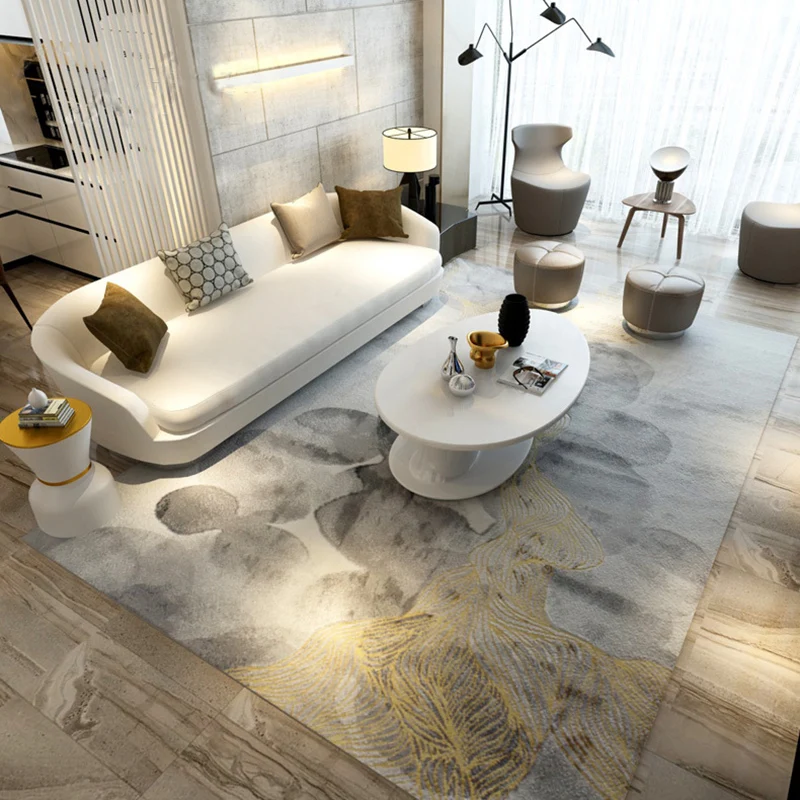 

Modern Simple Bedroom Carpet Household Living Room Bedside Rug New Chinese Style Polypropylene Coffee Table Floor Large Mat