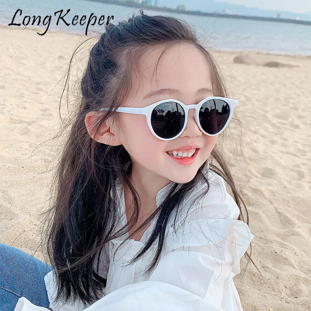 Fashion Round Kids Sunglasses Children Antiuv Sun Glasses Baby Vintage