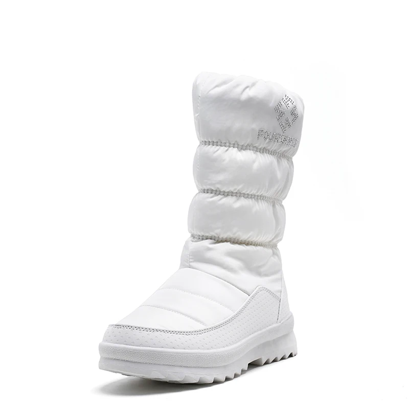 Snow Boots Fashion Women Mid-calf Boots Platform Winter Boots Women Shoes Keep Warm Elegant Women Boots Size 36-41