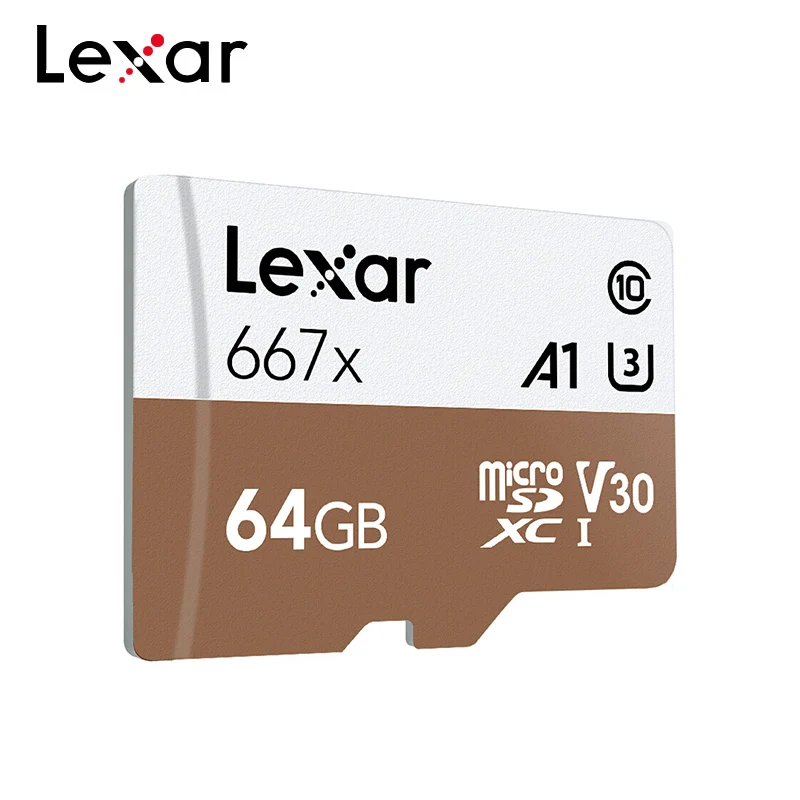Карта Micro SD Lexar 667x 128/64/256 ГБ A2 C10 V30 1080p Full HD 3D 4K|Карты памяти| |