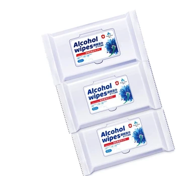 

50pcs/Pack Alcohol Wet Wipes Disposable Disinfection Tissue Sanitizing Cleaning Wet Wipe For Household