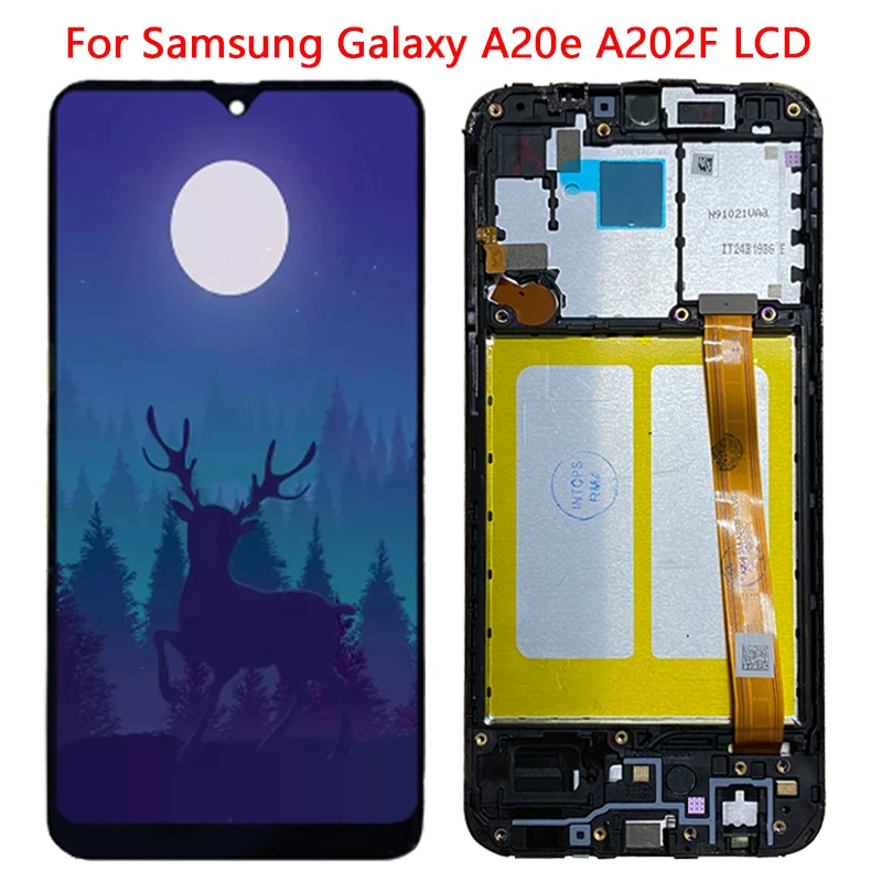 

5.8'' A20e LCD For Samsung Galaxy A20e LCD Display With Frame Assembly Digitizer For SM-A202F A202DS A202F/DS LCD Repair Parts