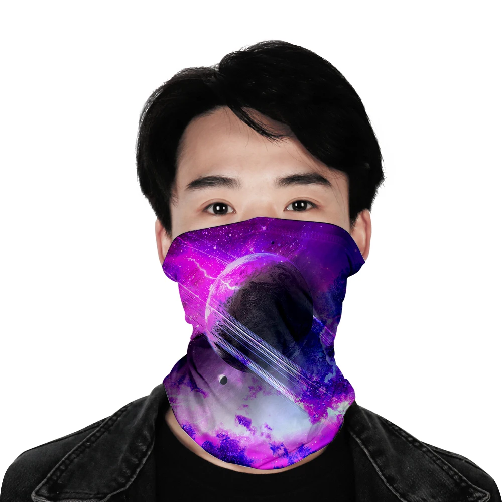 

Sun Protection Mask Washable Outdoor scarf Popular Scarf shawl Starry Sky Dustproof Keep Warm Scarf 3D Printing Face Mouth Masks