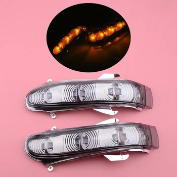 

2 Wire Pair Smoke 7 LED Side Mirror Turn Signal Light fit for Mercedes W220 S320 S430 1999 2000 2001 2002