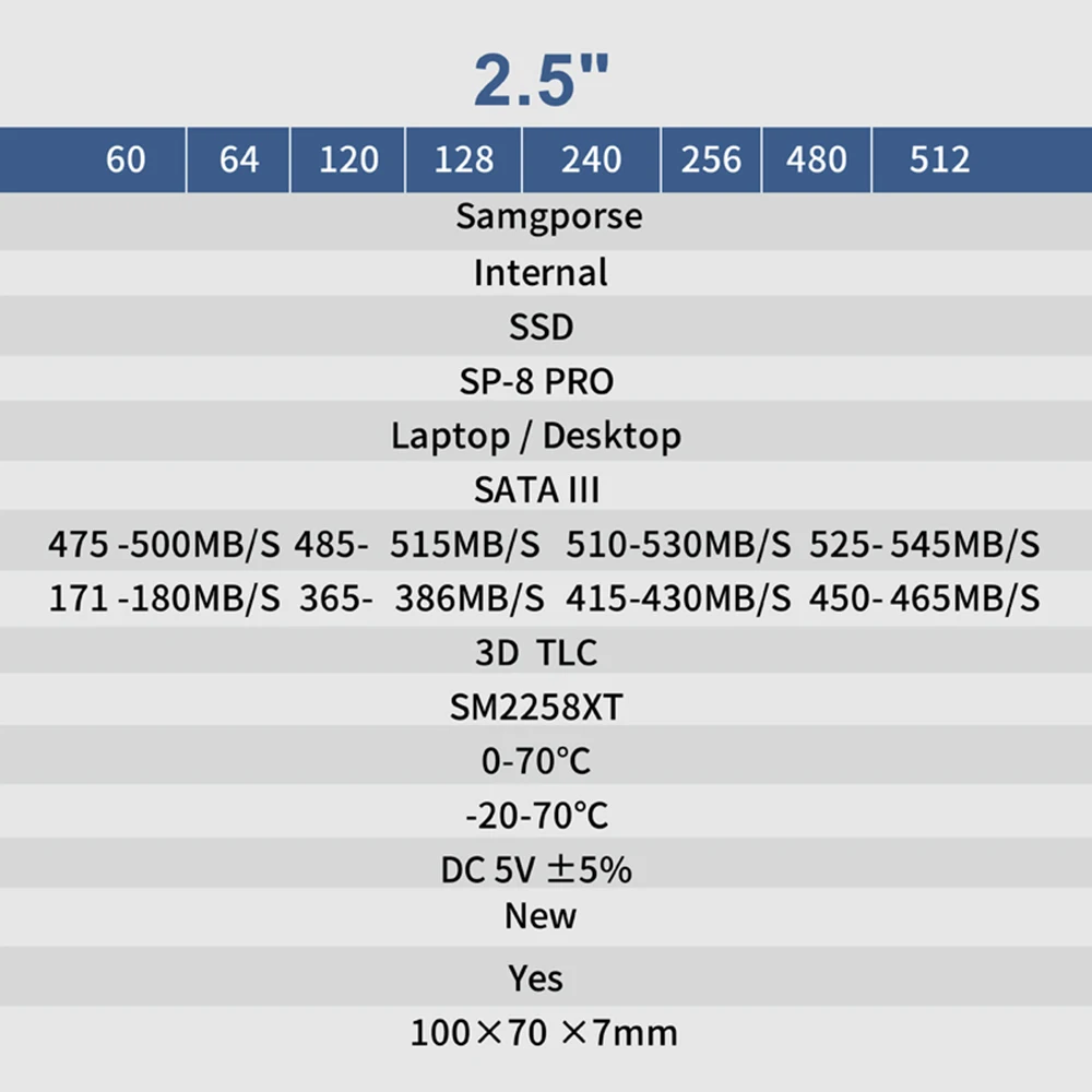 HY Samgporse SATA SSD 256GB жесткий диск 2,5 жесткий диск SSD SATA твердотельный диск для ноутбука, ноутбука, настольного компьютера, быстрый, чем HDD