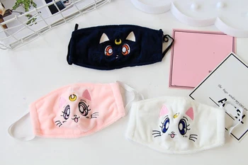 

Cute Sailor Moon Luna cat dust masks cartoon breathable masks for men and women