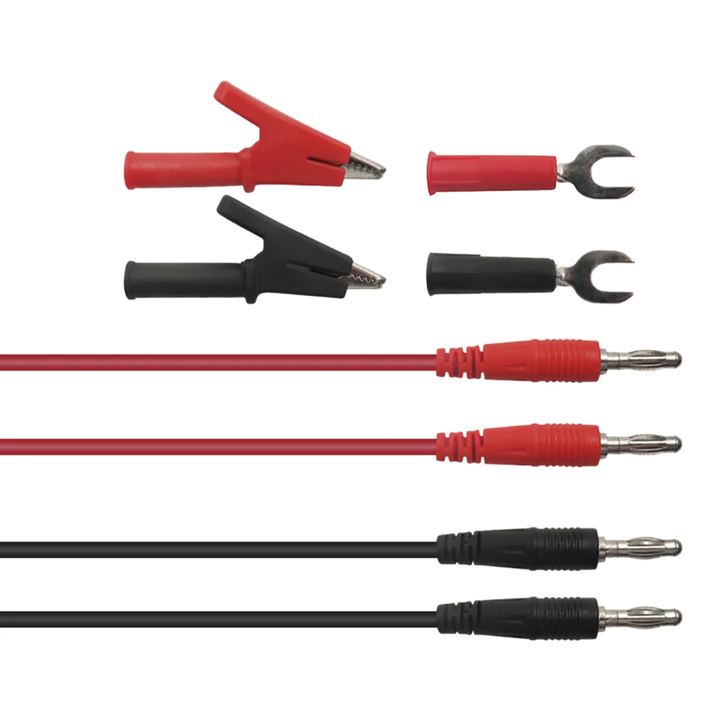 Multimeter Alligator Clip Banana Plug Test Probe Wire Multimeter Test Leads 6 in 1