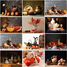 

Full Square Diamond Embroidery Bottle Scenic Cup Rhinestones Pictures 5D Diamond Painting Fruit Landscape Handmade Home Decor