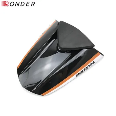 Крышка обтекателя заднего сиденья мотоцикла для Honda CBR300R CBR 300R CB300F CB 300F 2013 13 14 15 - Цвет: Black-repsol