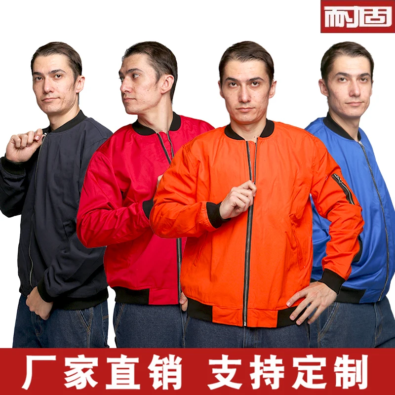 

Durable long-sleeved overalls men's wear-resistant spring and autumn factory overalls customized auto repair electric welding