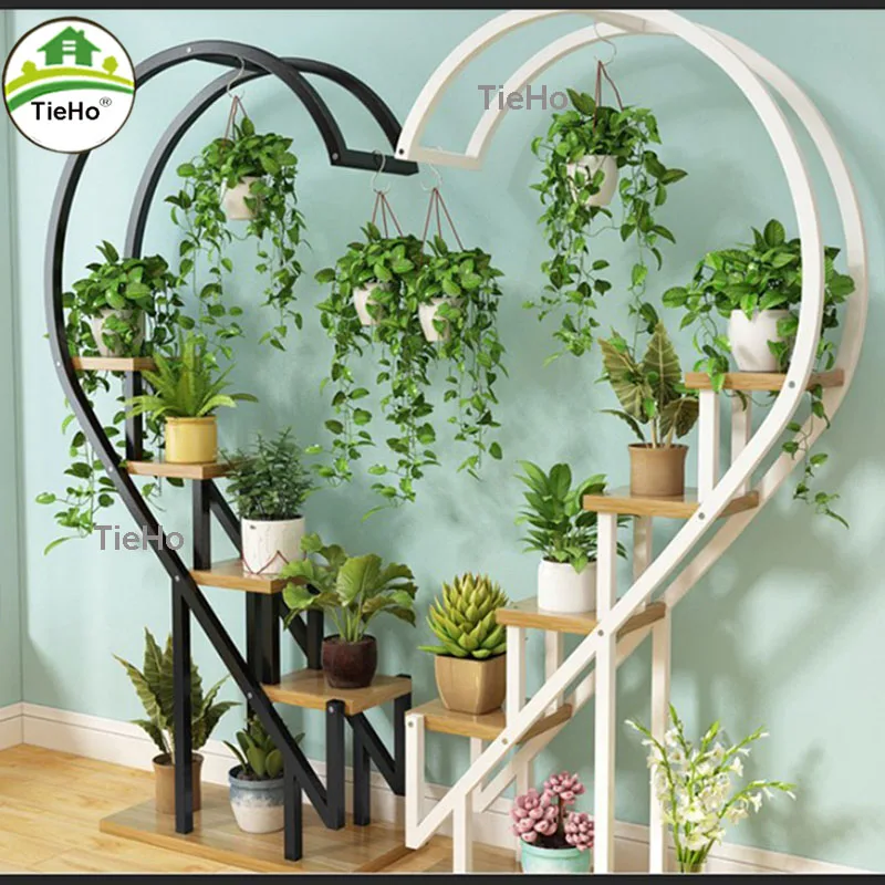 Metal Flowers Stand Planter Rack Pot Holder Floor Multi-Layer Plant Flowers Display Shelf For Living Room Home Garden