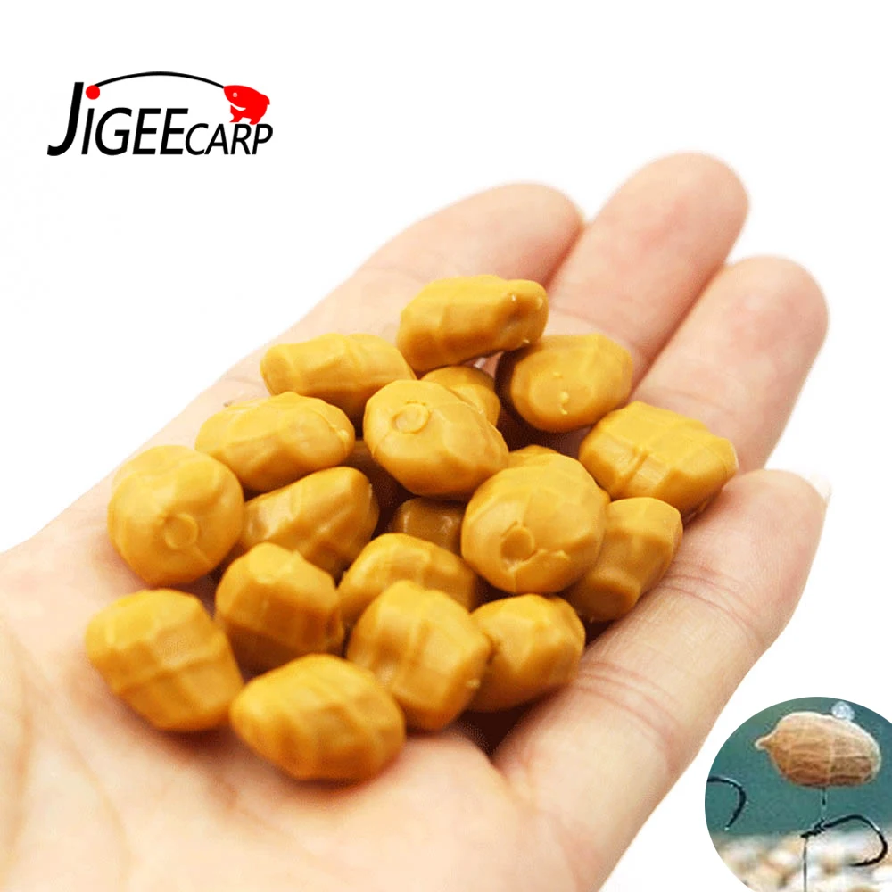 

JIGEECARP 100pcs Carp Fishing Pop Ups Soft Floating Tiger Nut Artificial Pellet Baits Lures Terminal Tackle Rig Lures