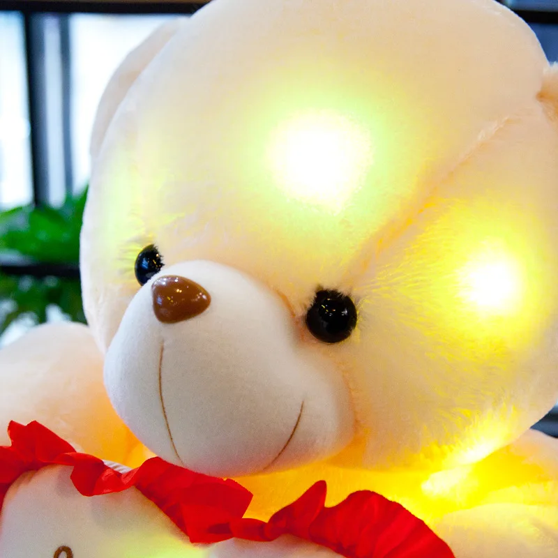 

Creative New Style Bluetooth Shining Bear Holding Heart Plush Doll Teddy Bear Doll Children