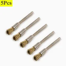Новинка, 5 шт., диаметр, 5 мм, набор кистей для проволоки, 3 мм, ручка в форме ручки, носимая полировка, кисти для удаления металла, инструмент