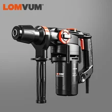 LOMVUM электрический молоток Электрический выбор бетона дрель многофункциональная Ударная дрель снос стены промышленного класса e
