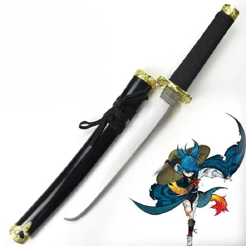 

54 Cm Touken Ranbu Online Wooden Sword Weapon Sayosamonji The Knife Cosplay Samurai Sword Katana Ninja Espada Weapon Prop Toy