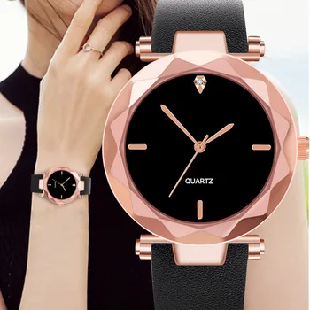 

Small Diamond Women Watches Classic Leather Strap Designer Fashion 2020 Quartz Ladies Bracelet Wrist Watch Reloj Mujer Elegante