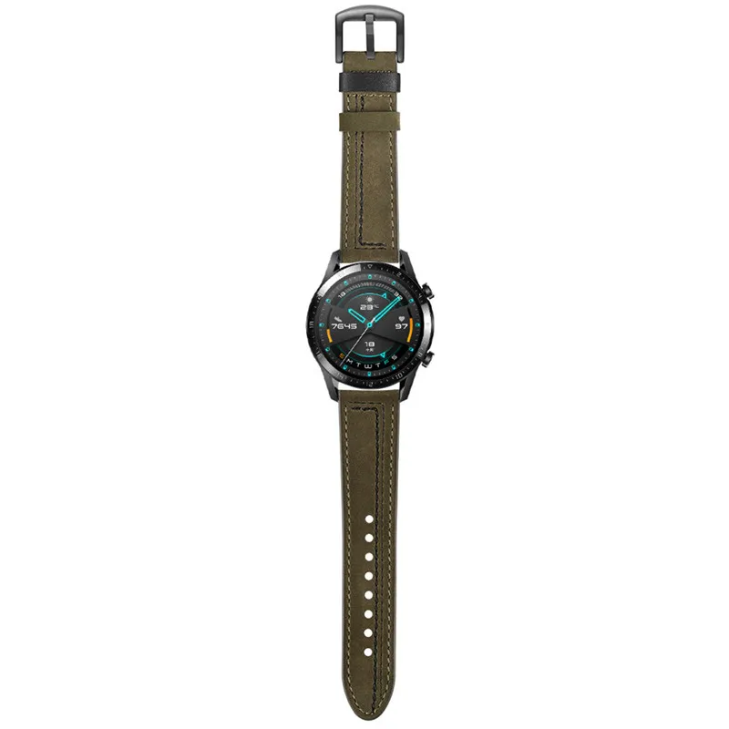 Кожаный сменный ремешок для часов huawei, часы GT 46 мм, Браслеты Для huawei, часы GTwatch, браслет, ремешок