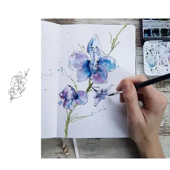 

JC Clear Rubber Stamps Silicone Seals for Scrapbooking Draft Sketch Flower Sheet Paper Mold Model Card Make Craft New Stamp 2020