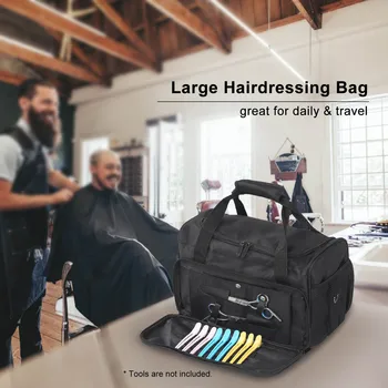 

PortableToiletry Travel Bag Large Capacity Hairdressing Bag Washable Hair Stylist Cosmetic Organizer Grooming Toiletry Travel