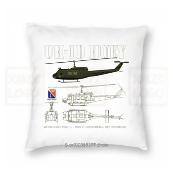 

Uh1D Huey Schematic Mil Green Pillow case Women Men