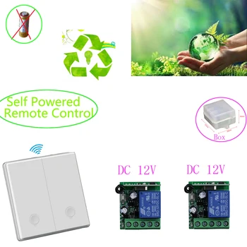 

Intelligent DIY Wireless Remote Switch Relay DC 12V or 24V Self Induction Generator Wall Remote Control Switch