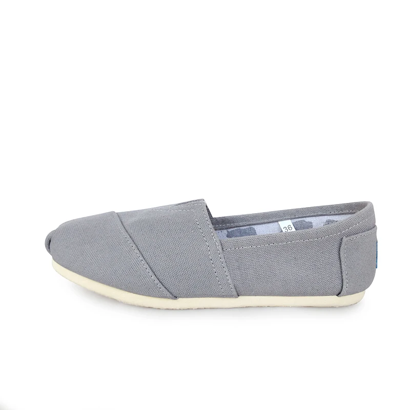 Light grey Классические удобные парусиновые Повседневные Дышащие туфли унисекс на плоской подошве; сезон весна-лето; Мужские эспадрильи; большие размеры - Цвет: Light grey