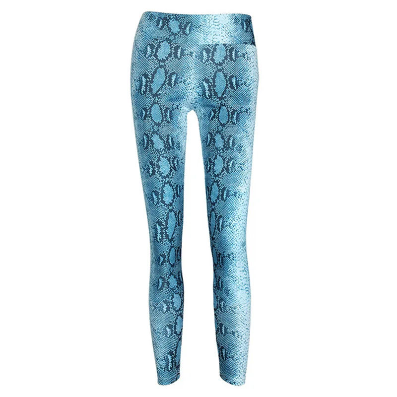 SALSPOR Women Sexy Snake Printing Yoga Pants Slim Fit High Elastic Push Up Gym Leggings Sport Fitness Running Work Out Leggings
