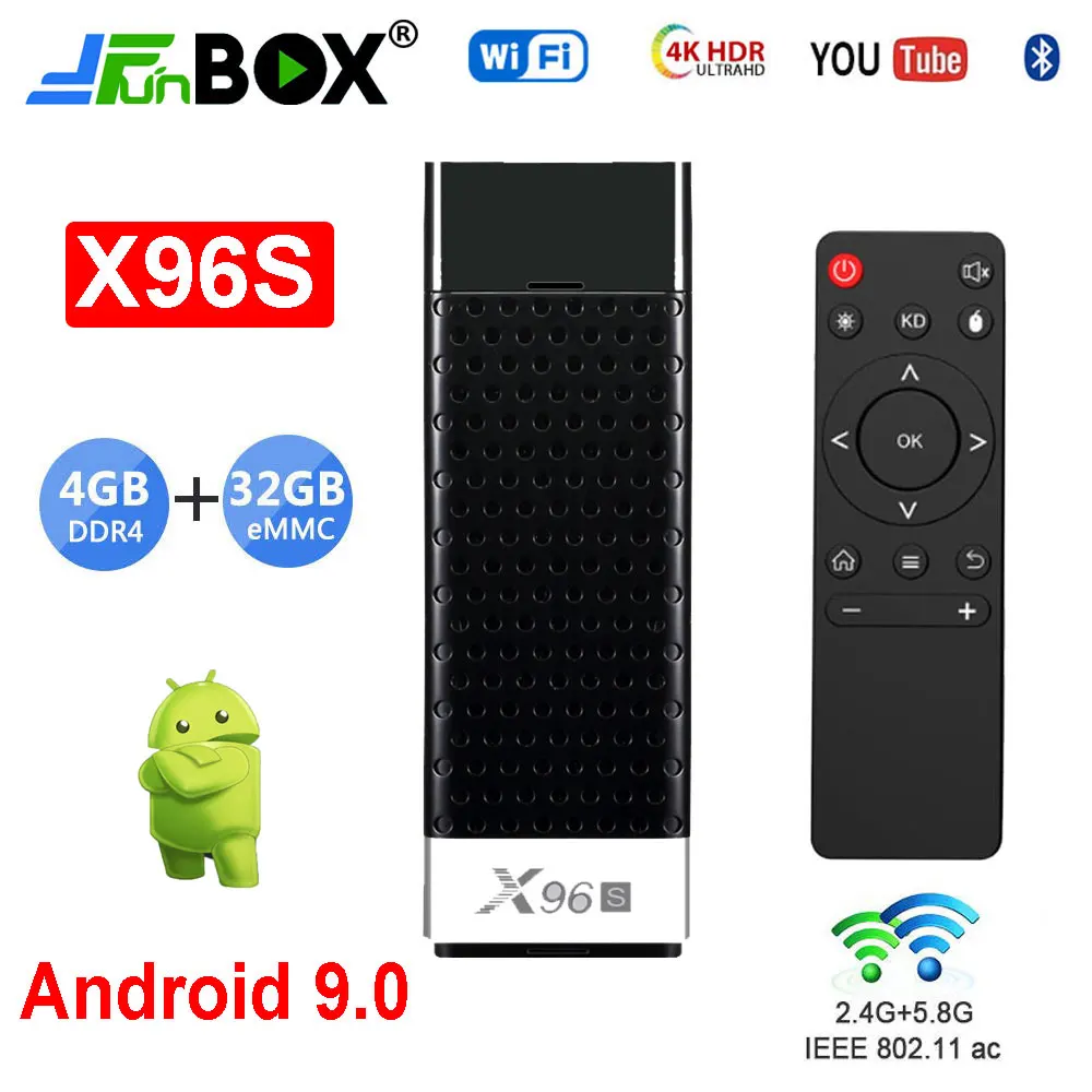 ТВ палка X96S Android 9 0 Amlogic S905Y2 4K DDR4 4 ГБ 32 смарт приставка X96 мини ПК 2 4/5G WiFi Bluetooth ключ| |