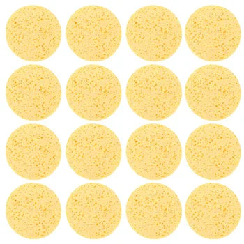 

40pcs Washing Sponge Practical Round Nontoxic Face Cleaning Sponge for Makeup Remover