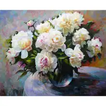 Картина по номерам рамки Раскраска по номерам домашний декор картины цветы ваза украшения RSB8458
