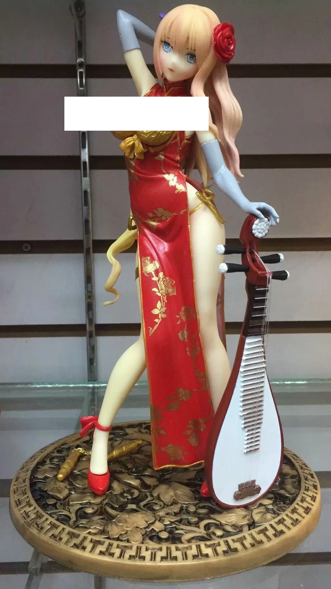 

Tony Fantasy Golden Lotus Black And White with Pattern Red Cheongsam Ruby Ver Boxed Garage Kit Model Ornaments