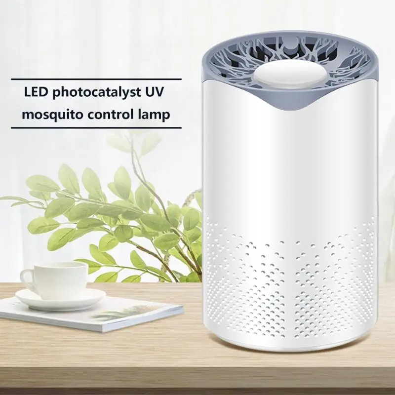 USB Powered бытовой умный москитный репеллент светодиодный фотокатализатор УФ лампа для уничтожения комаров всасывающий уловитель комаров