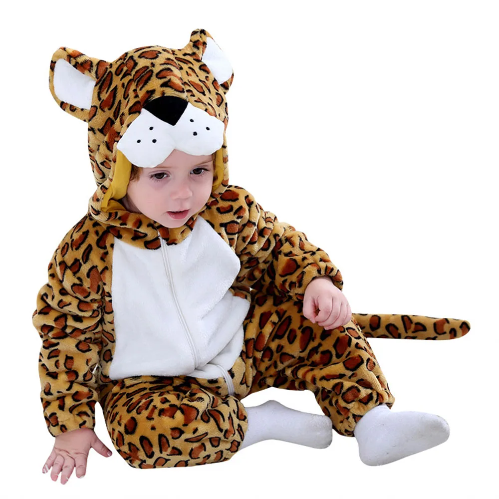Anime Tiger Cartoon Baby Girl Onesie Newborn Baby Boy Clothes Jumpsuits Zipper Kid Costume Party Clothes