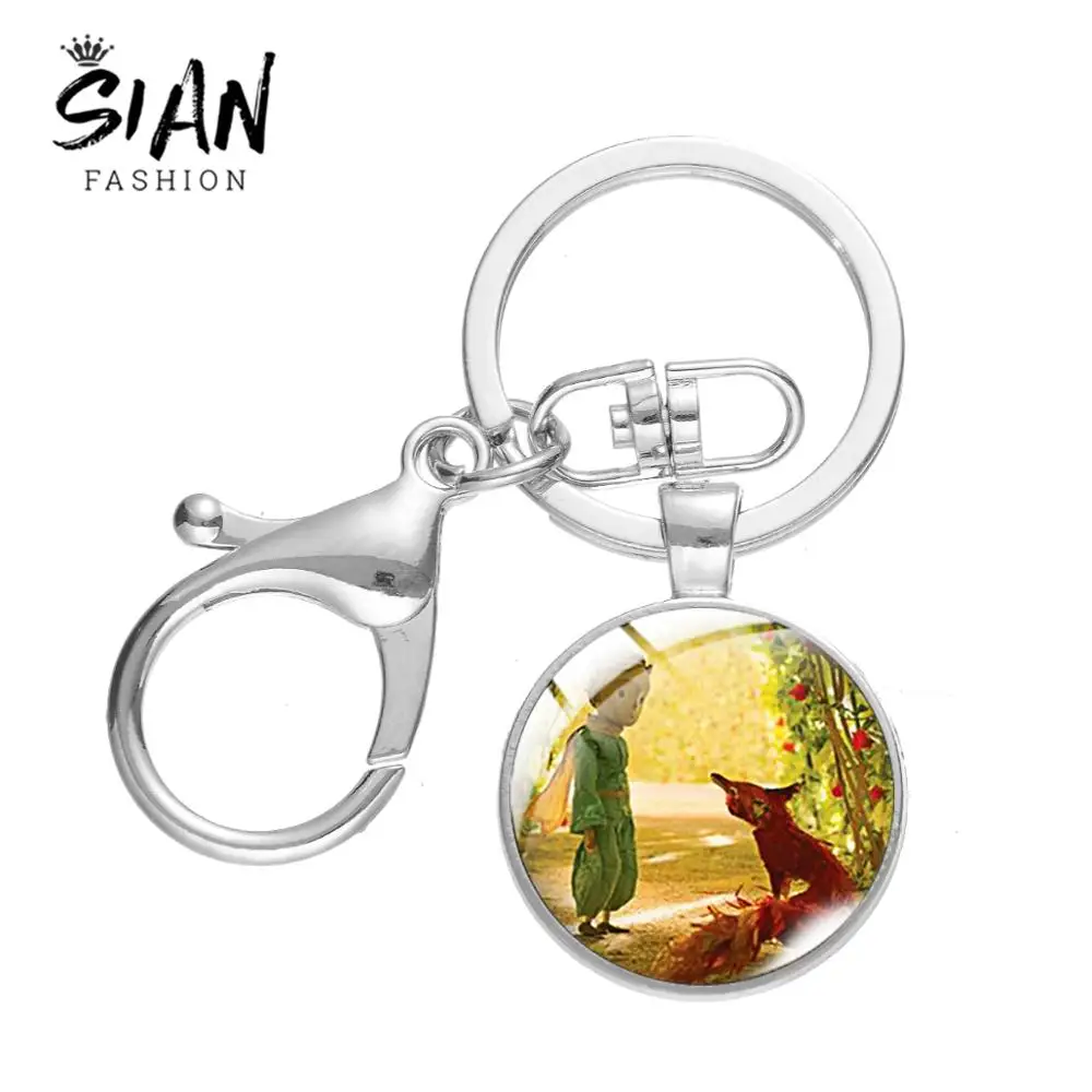SIAN винтаж Маленький принц и изображение лисы мультфильм брелок застежка | Брелоки -4000453351902
