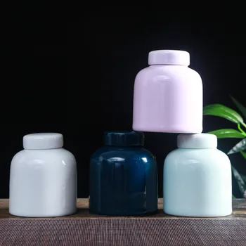 

Tea Containers Ceramic Sealed Can Small Number Powder Pot Japanese Jar Storage Tea Jars Tea Storage Box Tea Caddy Tea Bucket