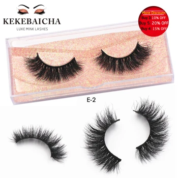 

KEKEBAICHA Eyelashes 3D Mink False Eyelashes Luxury Lashes Cruelty free Handmade Full Strip Lashes Multiple Wears Makeup Eyelash