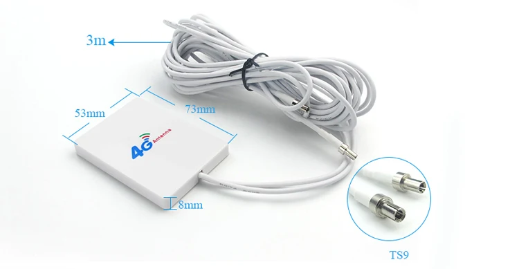 LTE 4G MIMO антенна Wifi для huawei модем zte Aircard антенны SMA Мужской TS9 двойной кабель Внешний Omni антенна Z111-W4GTSJ30