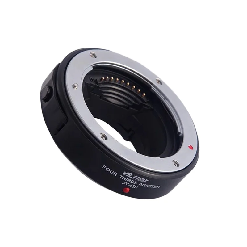 

VILTROX JY-43F AF Focus Autofocus Adapter Ring Metal Mount for 4/3 Lens to Mini M4/3 Mount Camera for Olympus E-PL1 PL2 PL3 E-P1
