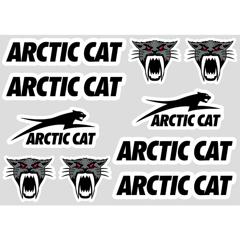 Arctic Cat Decal Set Sticker Vinyl Graphic Logo Adhesive High Quality